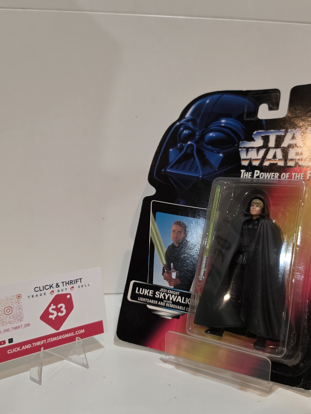 Star Wars Luke Skywalker The Power Of The Force Figurine CIB Kenner